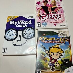 Bundle of 3 Wii games.